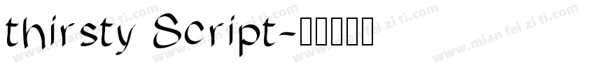 thirsty Script字体转换